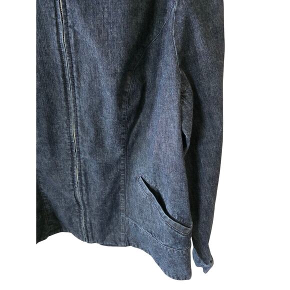 Vintage 2003 Tommy Hilfiger Women's Zip Up Stretch Jacket Size  1X (14W-16W) - Picture 3 of 6